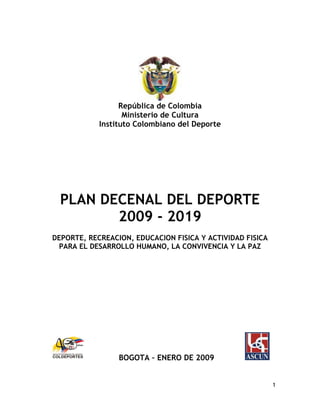 Plan decenal 2010 2019 con metas y estrategias jgs