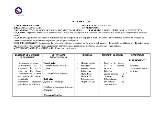 planes de clases