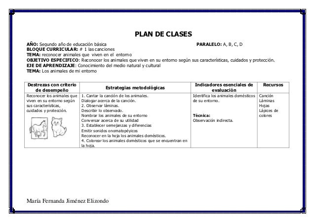 planes de clases