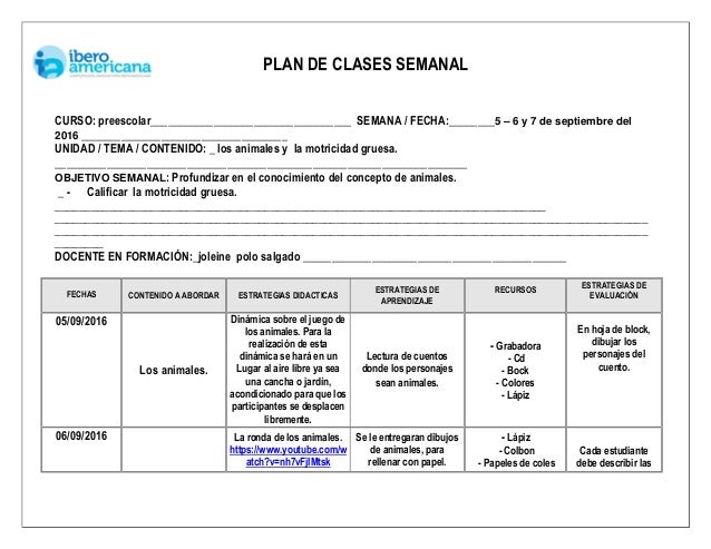planes de clases