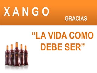 CONTACTOComo podrás ver Xango ofrece un plan de recompensa transparente y justo para todos, no importa cuando te inicies, tienes la misma oportunidad que todos sin importar si estas arriba o abajo.Toma el control de tu futuro desde hoy y empieza a generar abundancia y salud para ti y tu familia. Haz que el dinero trabaje para ti y deja de trabajar tu para el dinero. Empieza tu libertad financiera Ya. Este negocio es la manera mas inteligente para que lo logres.John Paul Getty dijo: “Prefiero Ganar el 1% del esfuerzo de 100 hombres que el 100% de mi propio esfuerzo”¿Y tu que estas esperando?. Inscríbete hoy mismo. En la siguiente página encontraras mis datos para contactarme.