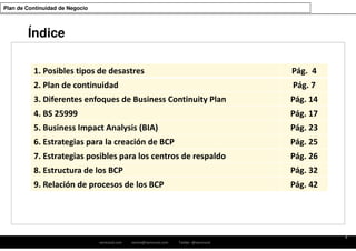 Plan de Continuidad de Negocio | PDF
