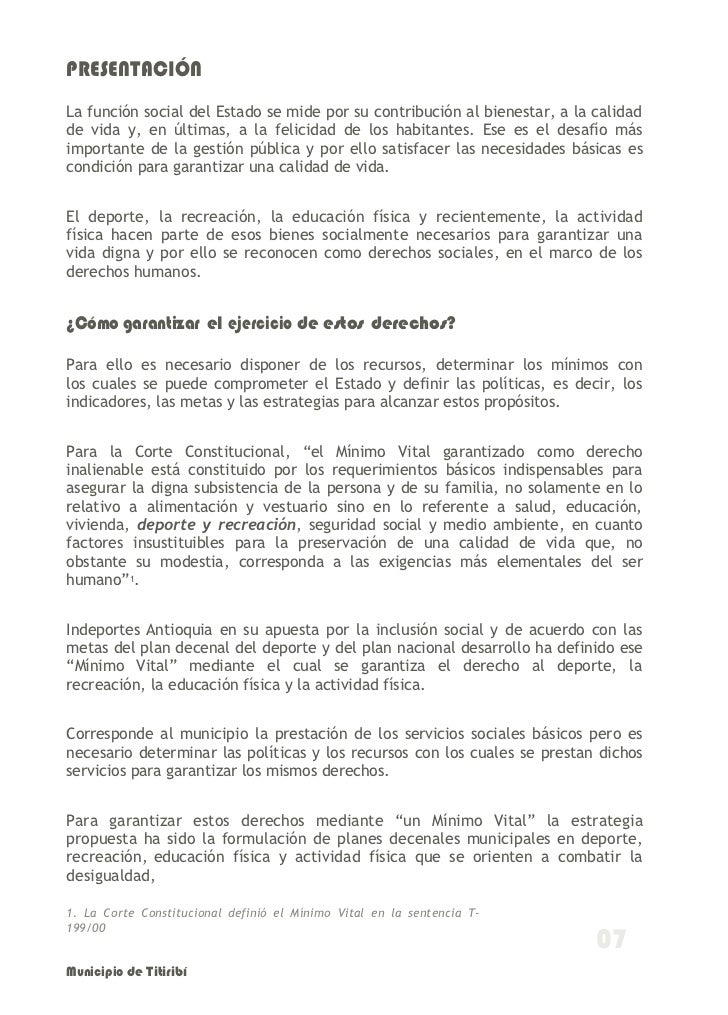 Plan De Desarrollo Deportivo 2012 2022