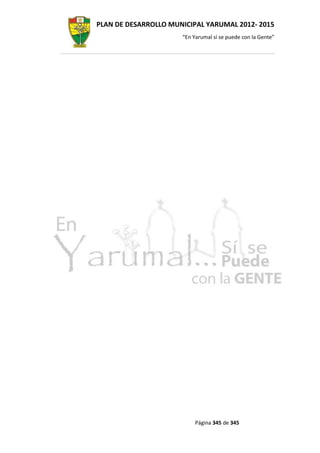 Plan dedesarrollompal 2012-2015-yarumal