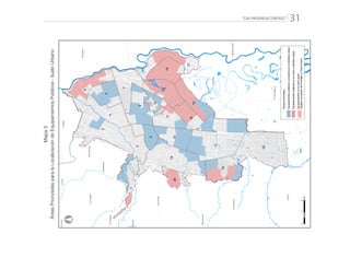 “CALI PROGRESA CONTIGO” 31
PALMIRA
YUMBO
CANDELARIA
Pance
ElHormiguero
Navarro
LaBuitrera
LosAndes
LaCastilla
Golondrinas
Montebello
ElSaladito
Villacarmelo
LaPazLaElvira
Pichinde
2
17
19
22
8
7
6
4
5
1
3
9
18
21
13
14
10
16
15
11
20
12
°
012
Km
Equipamientospúblicosyprivadosenelmedianoplazo
Equipamientospúblicosenelcortoymedianoplazo
Equipamientosenelcortoplazo
(SujetoaproyectodePondajeyCharcoAzul)
Áreaspriorizadas
Mapa3
ÁreasPriorizadasparalaLocalizacióndeEquipamientosPúblicos-SueloUrbano
 