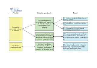 II.2.8 Anexa 1
  II.2.8.1 LEADER
 