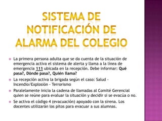 Fase seis: Plan de atención.Esta información básica nos ayudará a comprender cómo funcionan los planes de emergencias de diferentes grupos humanos, lo cual nos llevará a conocer uno escolar con el ejemplo del plan de emergencias de la Institución Colegio Jesús María. 