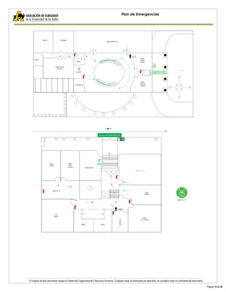 El original de este documento reposa en Desarrollo Organizacional y Recursos Humanos. Cualquier copia no autorizada por esta área, se considera copia no controlada del documento. 
Página 14 de 22 
Plan de Emergencias 
 