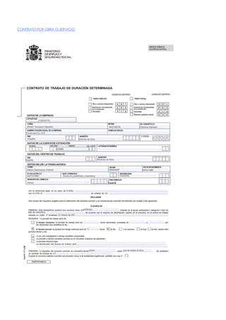 CONTRATO POR OBRA O SERVICIO:
 