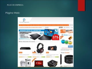 PLAN DE EMPRESA
Página Web:
 