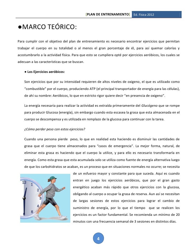planes de entrenamientos fisicos