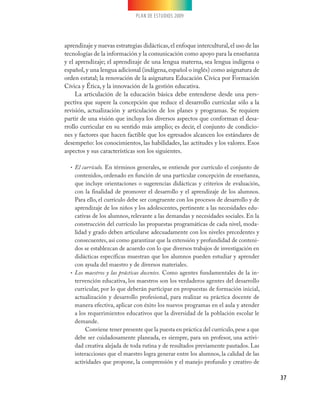 Plan de estudios 2009 educación básica primaria | PDF