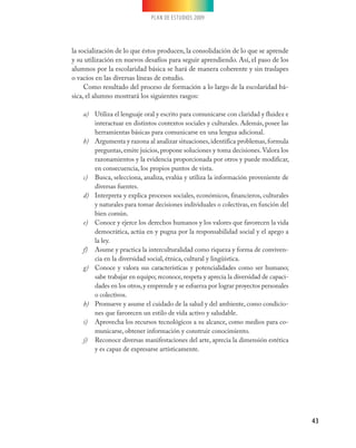 Plan de estudios 2009 educación básica primaria | PDF