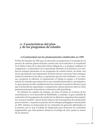 Plan De Estudios Secundaria