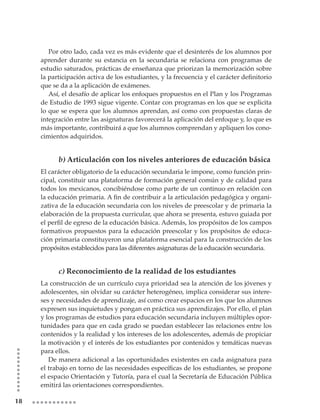 Plan De Estudios Secundaria