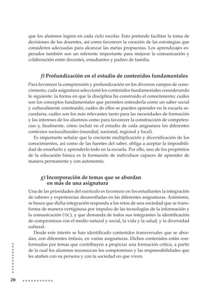 Plan De Estudios Secundaria