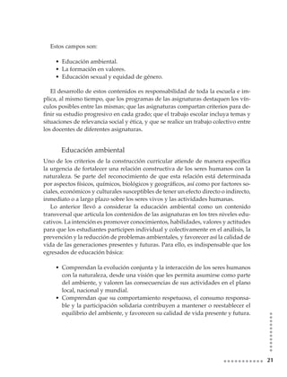 Plan De Estudios Secundaria