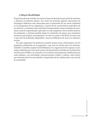 Plan De Estudios Secundaria