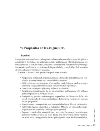 Plan De Estudios Secundaria