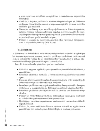 Plan De Estudios Secundaria