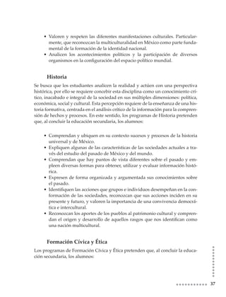 Plan De Estudios Secundaria