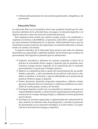 Plan De Estudios Secundaria