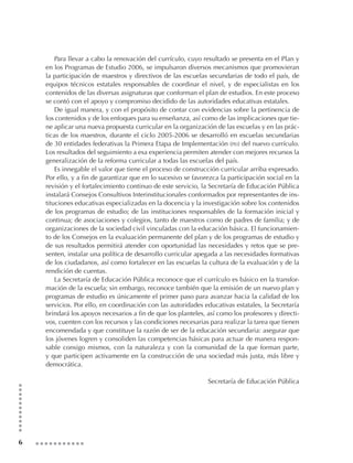 Plan De Estudios Secundaria