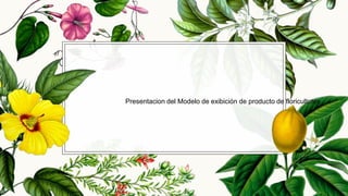 Presentacion del Modelo de exibición de producto de floricultotes
 