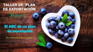 Plan de exportación