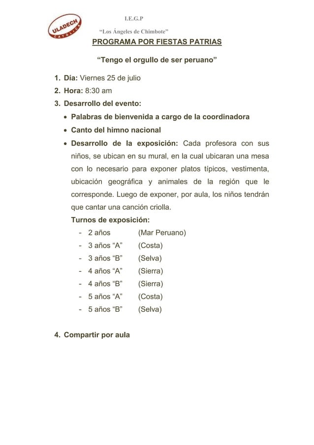 Plan de fiestas patrias PDF