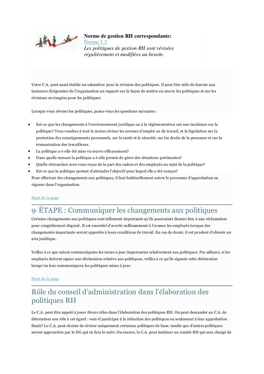 Plan de formation