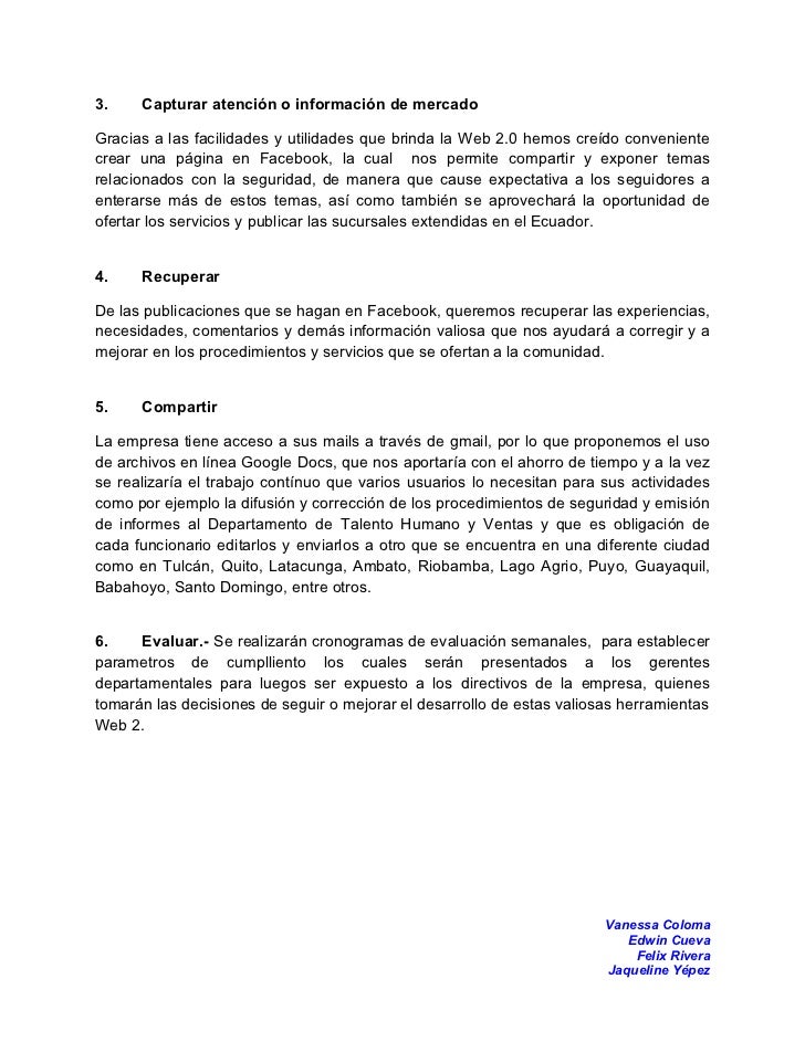 Plan de gestión del conocimiento l&m de seguridad privada
