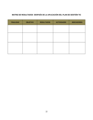 Plan De GestióN Tic 2009