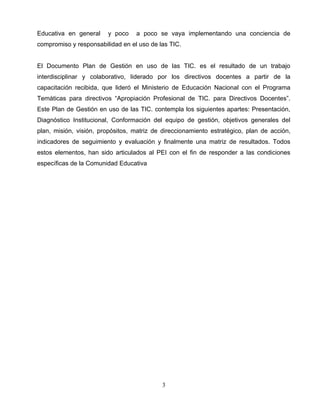 Plan De GestióN Tic 2009