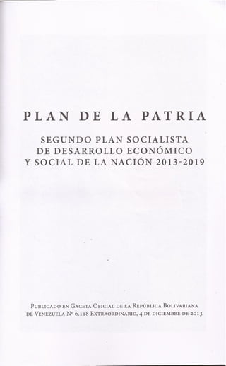 Plan de la patria2 2013   2019