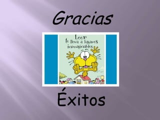 Gracias



Éxitos
 