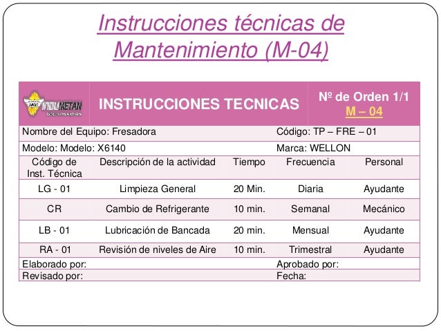 orden de trabajo formato