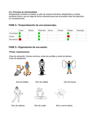 Plan de mantenimiento de la condicón física | PDF