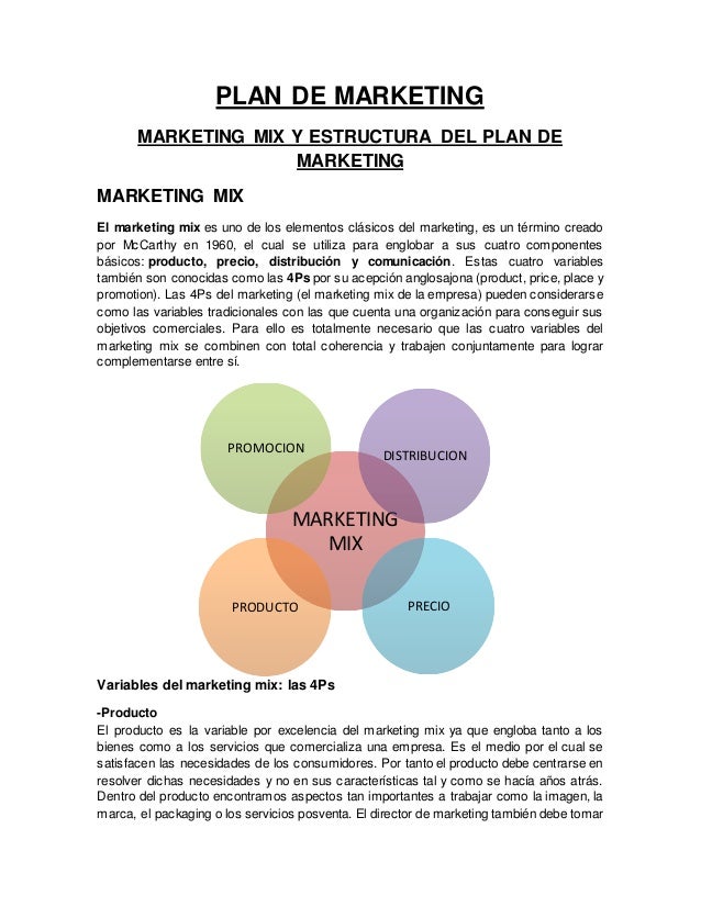 planeamiento de marketing