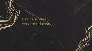 Conclusiones y
recomendaciones
 