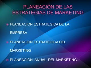 Plan de marketing y plan estrategico | PDF
