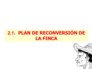 2.1 .  PLAN DE RECONVERSIÓN DE LA FINCA 