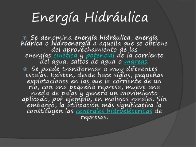 La Energia Y Sus Aplicaciones