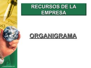 ORGANIGRAMA RECURSOS DE LA EMPRESA 