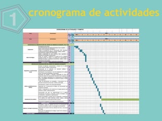 1
cronograma de actividades
 