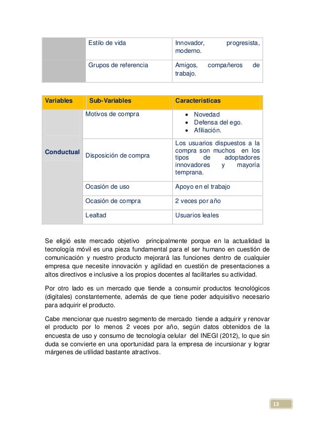 Ejemplo Plan de mercadotecnia (Nuevo producto)