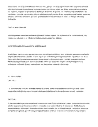 Plan de mercadotecnia red bull