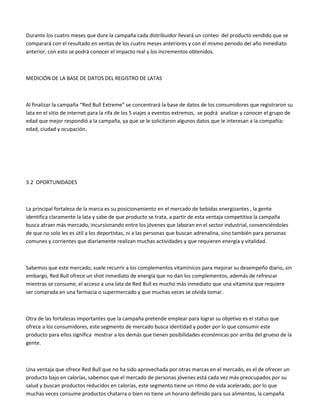 Plan de mercadotecnia red bull