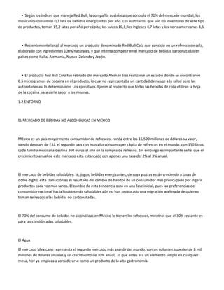 Plan de mercadotecnia red bull