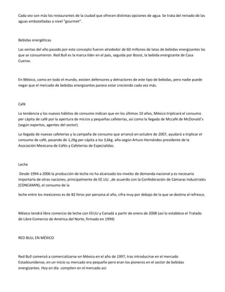 Plan de mercadotecnia red bull